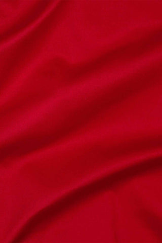 Stretch Cotton Sateen Red