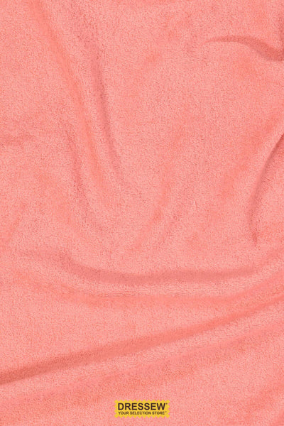 Stretch Fine Terry Coral Pink