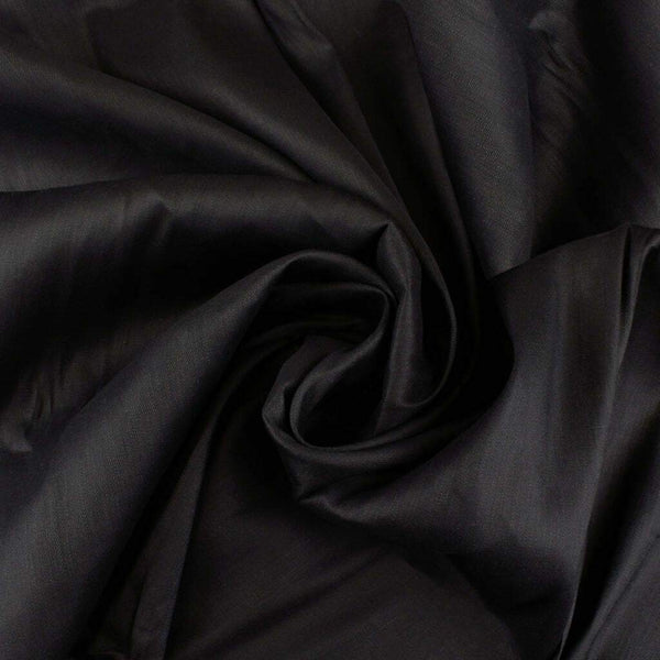 Stretch Linen Blend Black