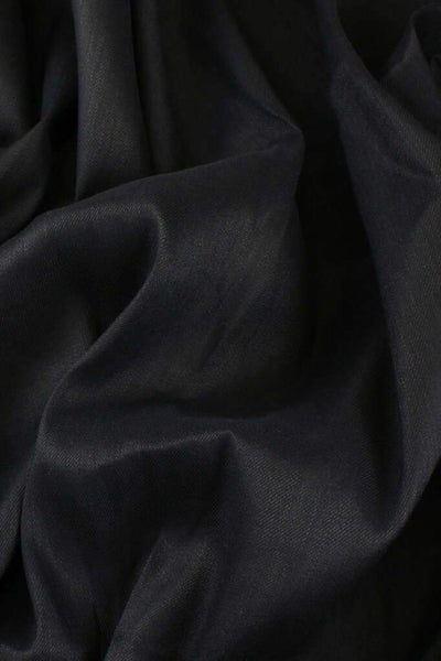 Stretch Linen Blend Black