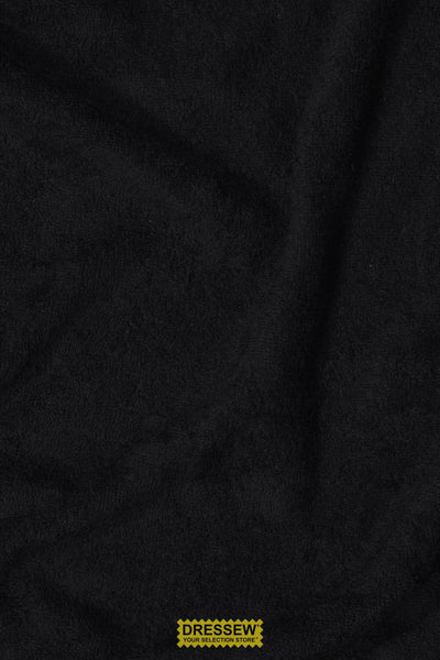 Stretch Terry Towelling Black
