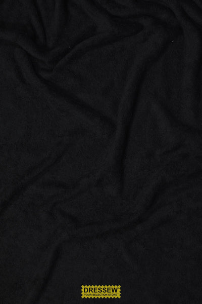 Stretch Terry Towelling Black