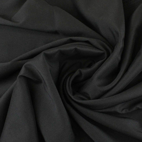 Stretch Twill Suiting Black