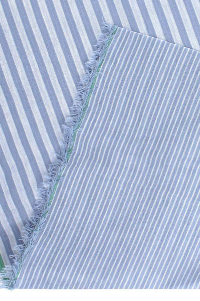 Stripe 2-Ply Gauze Blue / White