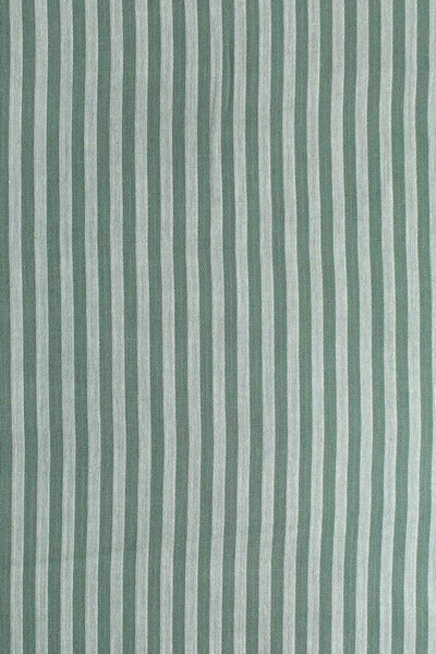 Stripe 2-Ply Gauze Sage / White
