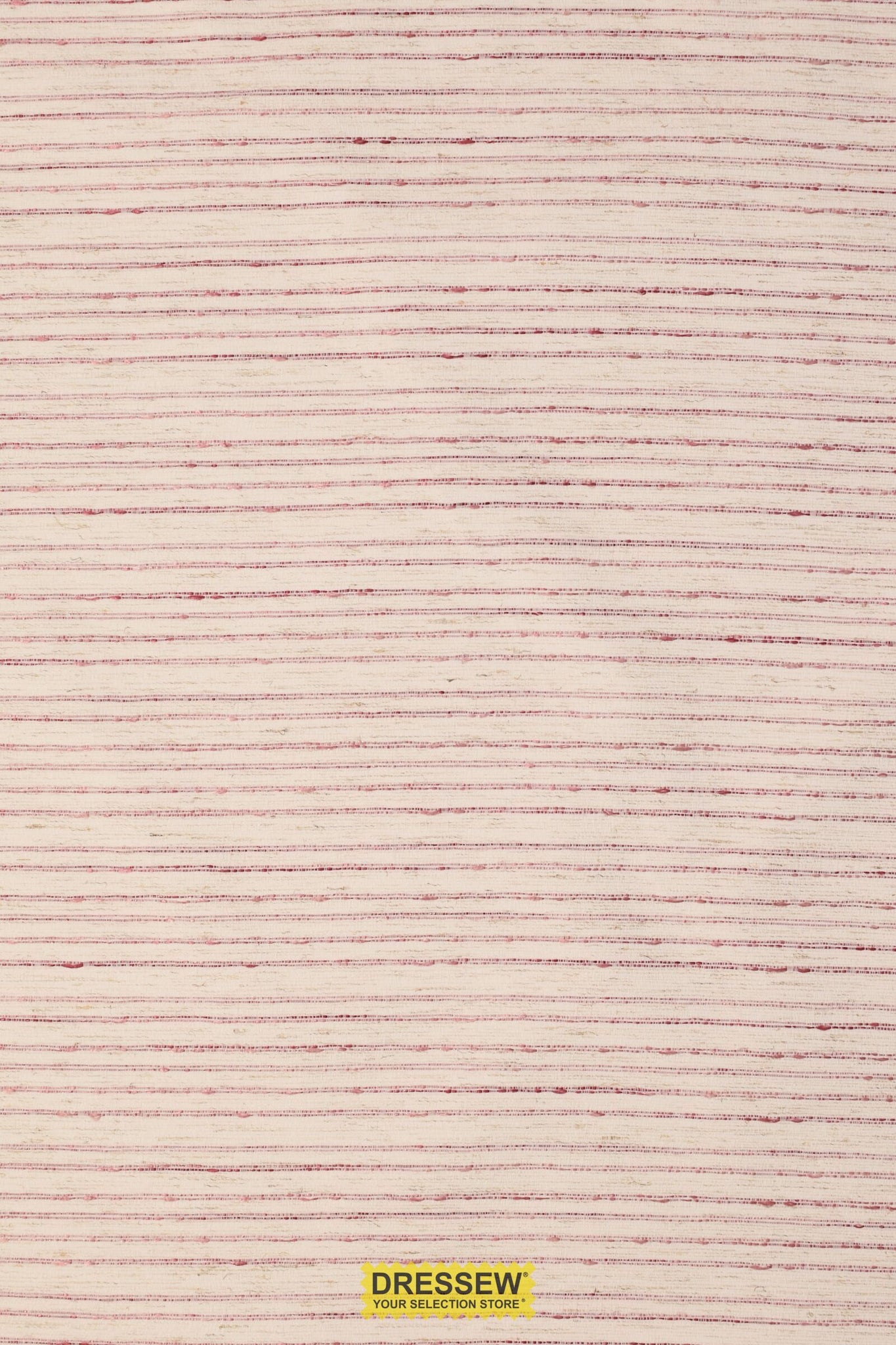 Stripe Drapery White / Rose
