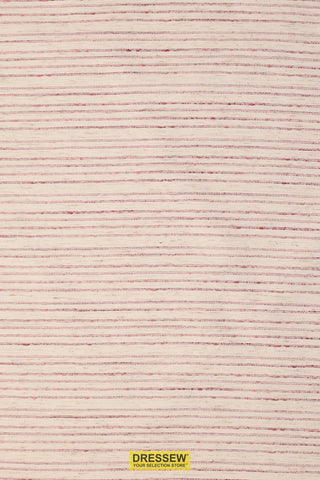 Stripe Drapery White / Rose