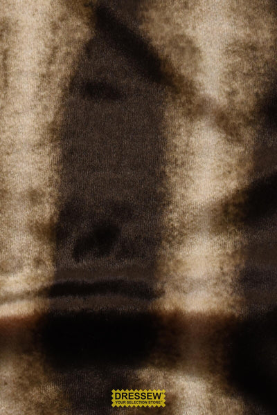 Stripe Faux Fur Chestnut / Beige