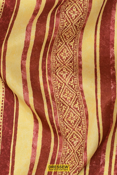 Stripe Home Decor Rose / Yellow