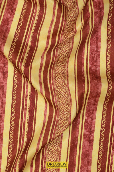 Stripe Home Decor Rose / Yellow