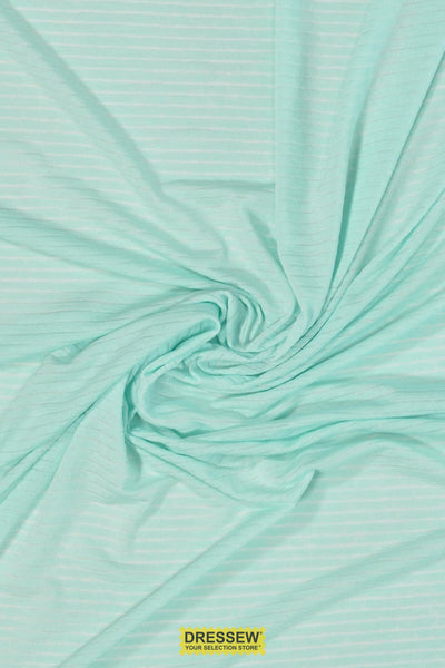Stripe Lycra Aqua Mist