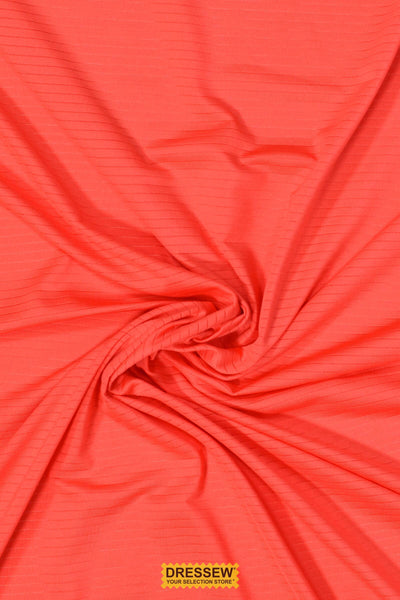 Stripe Lycra Dark Coral
