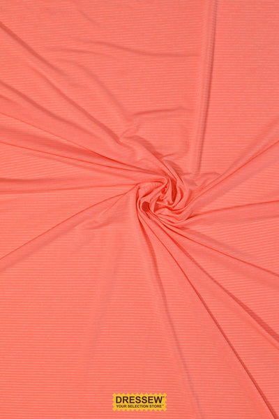 Stripe Lycra Dusty Peach