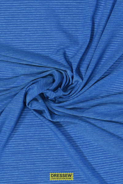 Stripe Lycra Electric Blue