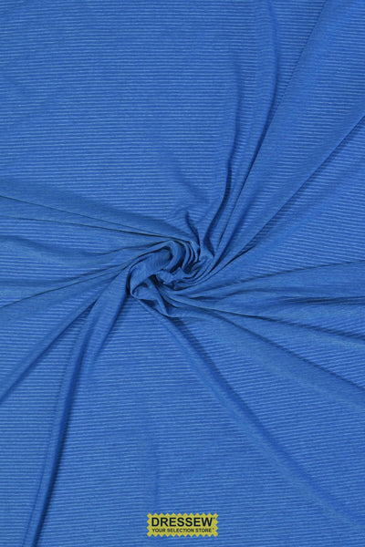 Stripe Lycra Electric Blue