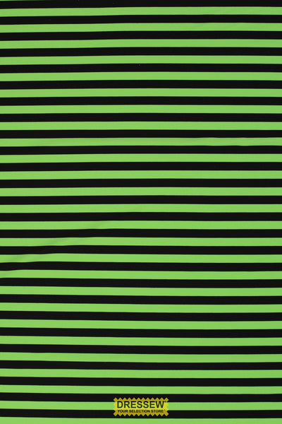 Stripe Lycra Lime / Black