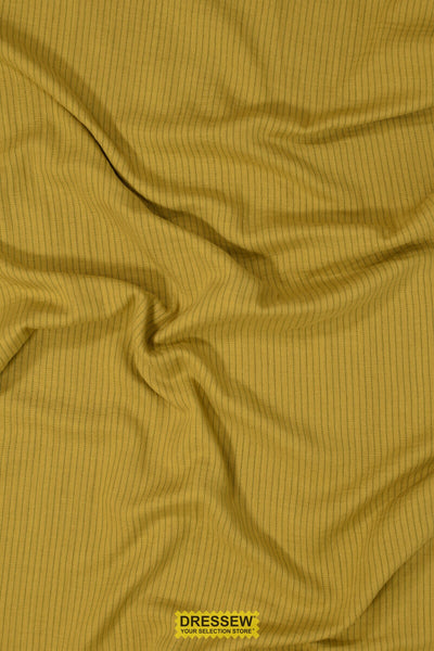 Stripe Organic Double Gauze Avocado / Green