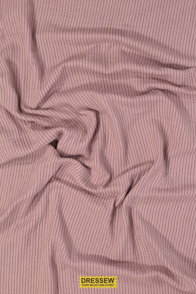 Stripe Organic Double Gauze Lilac / Plum