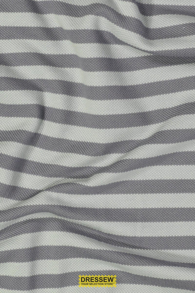 Stripe Pique Knit Grey / Fog