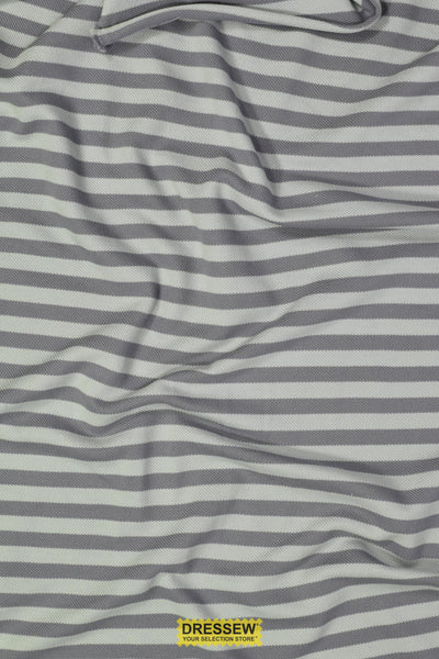 Stripe Pique Knit Grey / Fog