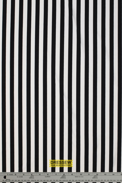 Stripes Lycra Black / White