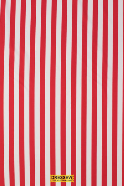 Stripes Lycra Red / White