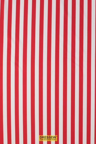 Stripes Lycra Red / White