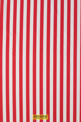 Stripes Lycra Red / White