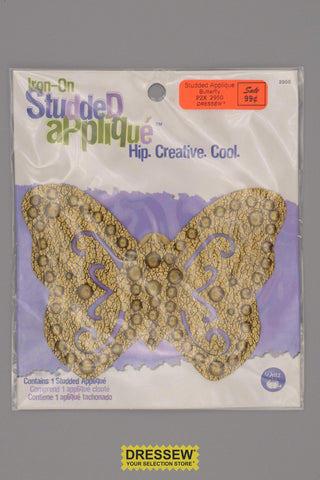 Studded Applique Butterfly
