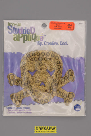 Studded Applique Skull