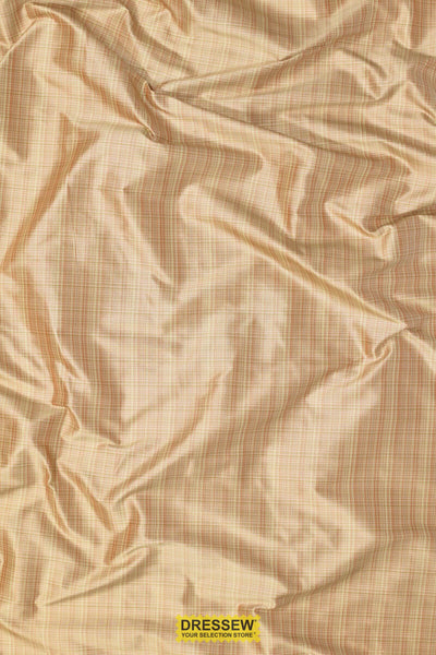 Suffolk Silk Taffeta Striations Caramel