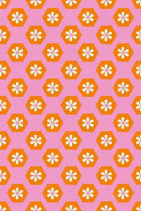 Sunshine Inn by Lysa Flower Groovy Floral Pink / Orange