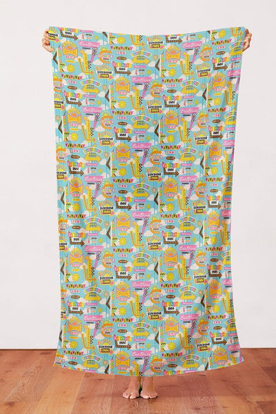 Sunshine Inn by Lysa Flower Sunshine Inn Signs Turquoise / Multi