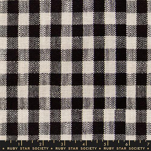 Sunshine Toweling Small Checker By Alexia Abegg Of Ruby Star Society For Moda Black