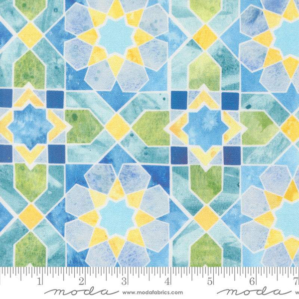 Sunshine and Blue Skies Canvas Mosaic Sky By Create Joy Project For Moda Multi
