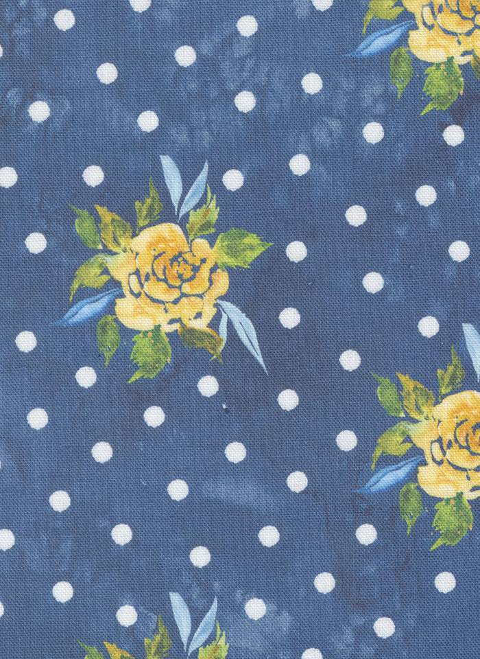 Sunshine and Blue Skies Canvas Rosey Dots By Create Joy Project For Moda Lake