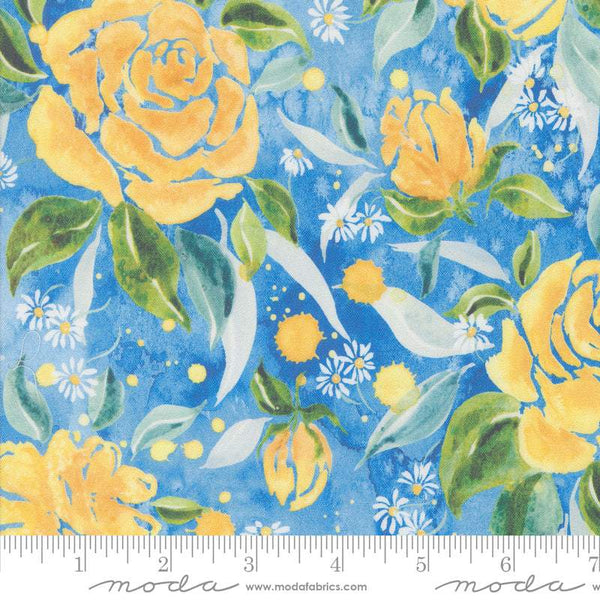 Sunshine and Blue Skies Rose Upon Rows By Create Joy Project For Moda Bluebell