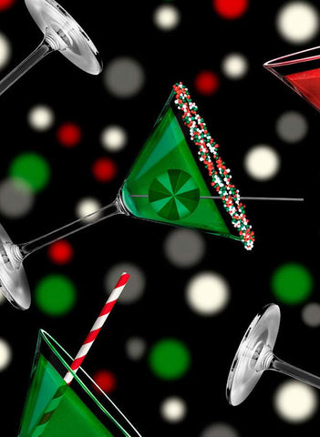 Sweet Holidays Holiday Cheer By Kanvas Studio For Benartex Digital Black