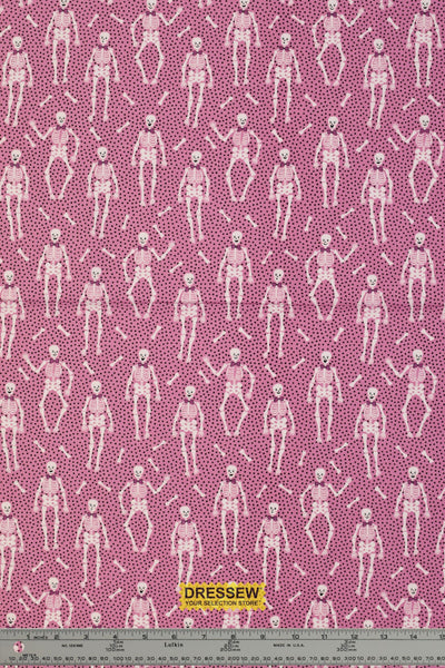 Sweet Tooth Bones By Elea Lutz For Poppie Cotton Pink