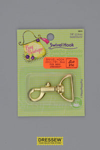 Swivel Hook 22mm (7/8") Gold