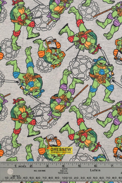 TMNT Flannelette Grey / Green