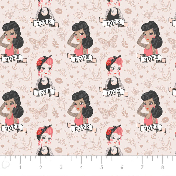 Tattoo Parlour Tattoo Girls Light Peach