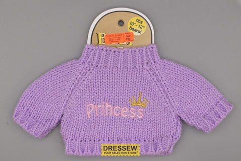 Teddy Bear Sweater Lilac / Princess
