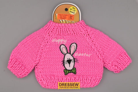 Teddy Bear Sweater Pink / Bunny