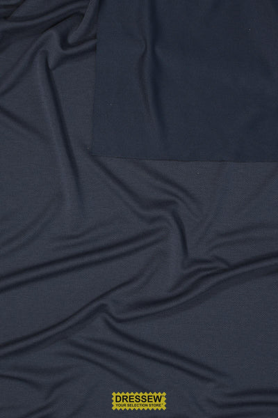 Textured 2-Ply Knit Light Navy