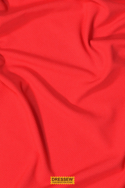 Textured Sports Knit Dark Coral