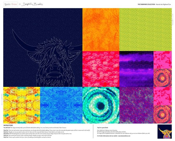 The Farmyard Collection By Delphine Brooks For Lewis & Irene Hamish The Highland Cow