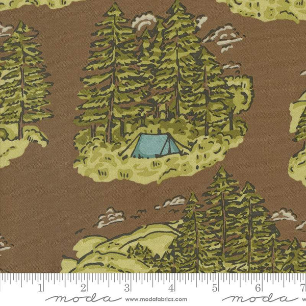 The Great Outdoors Vintage Camping Landscape By Stacy Iest Hsu For Moda Soil