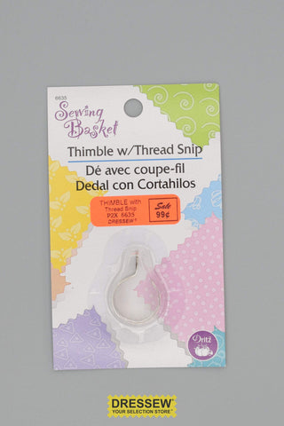 Thimble with Thread Snip