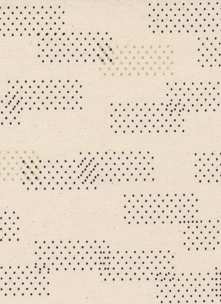 Think Ink Canvas Washi By Zen Chic For Moda Natural / Metallic Gold